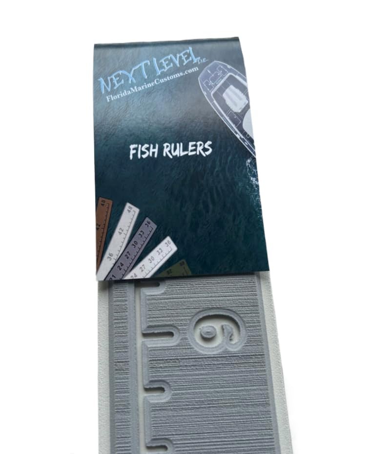 Next Level Inc | Fish Ruler | SeaDek | 36 inch Fish Measurement Tool | Perfect for Boats and Kayaks | Storm Gray/Cool Gray - Image 1